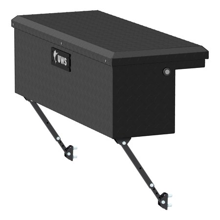 UWS Matte Black Aluminum 36 Truck Side Tool Box with Low Profile SpaceSaving Legs EC30363-MK2